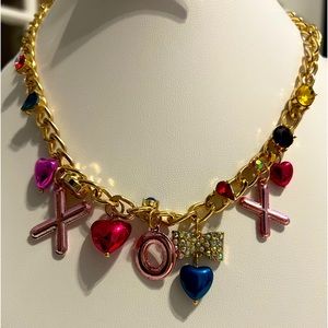 Betsey Johnson XOX necklace. New with tags. Perfect for Valentine Day!